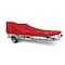 Eevelle Boat Cover V HULL FISHING Center Console, Poling Platform w/ Outboard 14ft 6in L 96in W Red SFVCCP1496B-RED - alternate 1